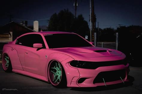 Shirokai Dodge Charger "Pink Flamingo" Flexes Widebody on Tiffany Blue ...