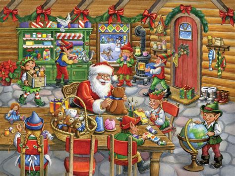 Santa's Workshop, 550 Pieces, Vermont Christmas Company | Puzzle ...