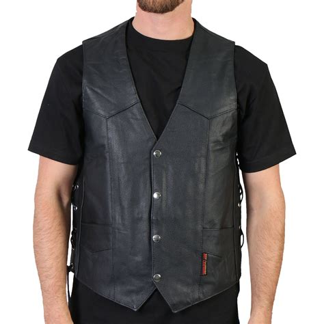 Hot Leathers® 10027 - Concealed Carry Men's Leather Vest (2X-Large ...