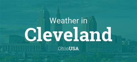 Weather for Cleveland, Ohio, USA