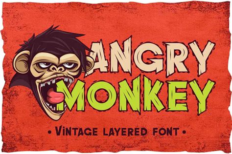 Angry Monkey Font - Dfonts