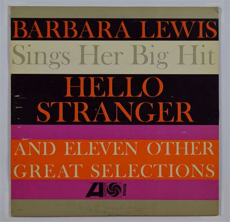 Barbara Lewis | Hello Stranger – Rasputin Records