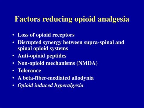 PPT - Opioid Induced Hyperalgesia PowerPoint Presentation, free download - ID:880647