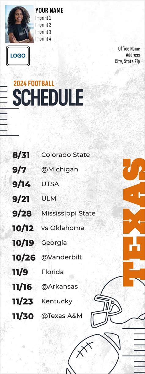 Texas Longhorns 2025 Football Schedule - Anna Springer