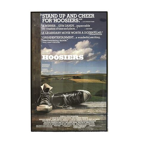 Framed "Hoosiers" Film Poster | Poster, Sports movie, Film