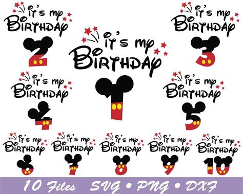 Disney Party Svg Minnie Mouse Birthday Svg Family Birthday Party Svg ...