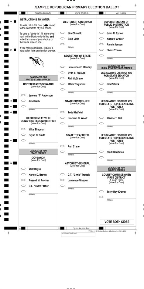 Sample Republican Primary Election Ballot - DocsLib