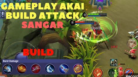 GamePlay Akai Build Attack (Mobile Legends) - YouTube