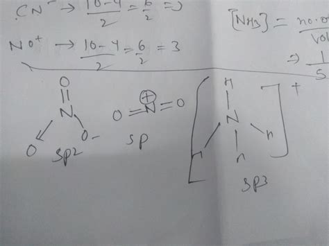 The hybridization of orbitals of N atom in NO3^-, NO2^+ and NH4^+ are ...