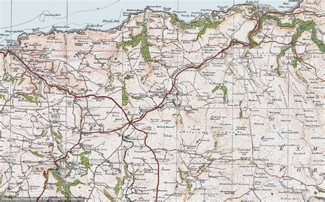 Historic Ordnance Survey Map of Parracombe, 1919