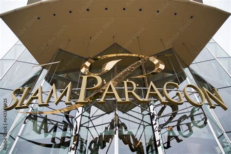 Entrance of Siam Paragon shopping mall in Bangkok Stock Photo | Adobe Stock