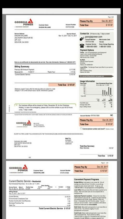 Checkstubs GA power and utility bills for Sale in Atlanta, GA - OfferUp