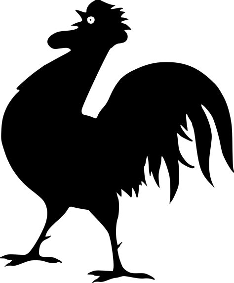 Silhouette clipart chicken, Silhouette chicken Transparent FREE for ...