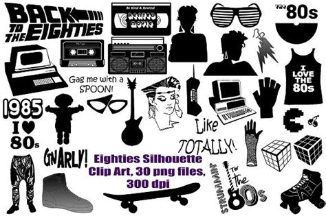 80s silhouette clipart 10 free Cliparts | Download images on Clipground 2024