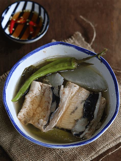 Bangus Belly Sinigang - The Peach Kitchen