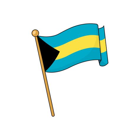 Bahamas Flag Royalty Free Stock SVG Vector and Clip Art