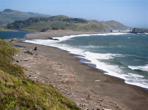 Breached Baymouth Bar near Jenner Ca