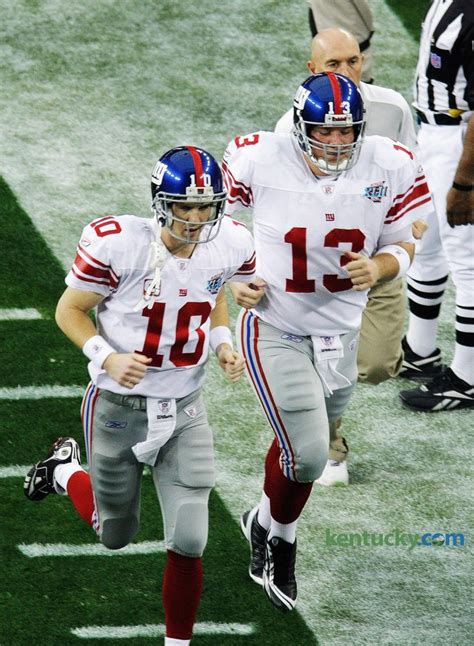 Jared Lorenzen and Eli Manning; college opponents and NFL teammates ...