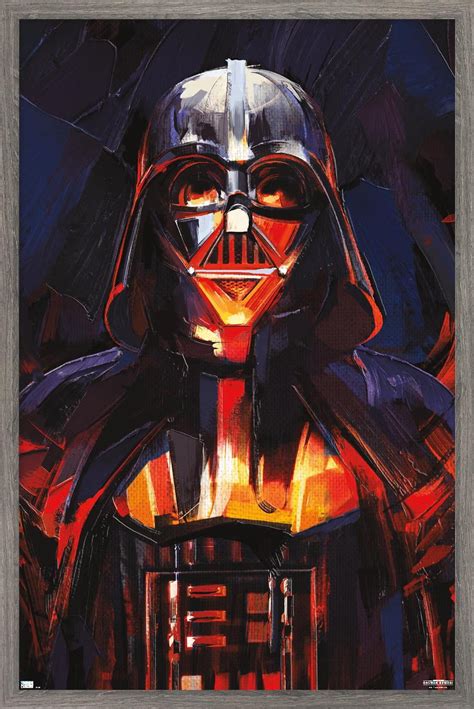 Star Wars: Obi-Wan Kenobi - Darth Vader Painting Wall Poster, 22.375" x 34" Framed - Walmart.com