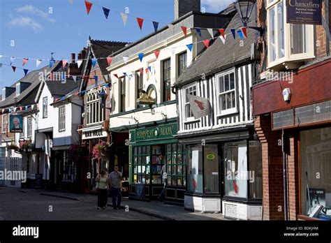 hitchin town centre hertfordshire england uk gb Stock Photo - Alamy