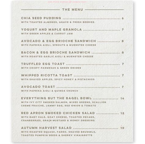 Online Menu of The Roost Restaurant, Washington, District of Columbia ...