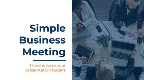 Simple Business Meeting Google Slides & PowerPoint template