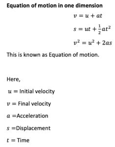 One dimensional motion:definition and examples - Science Query