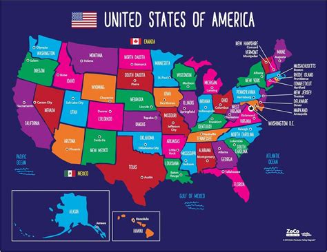 States And Capitals Chart
