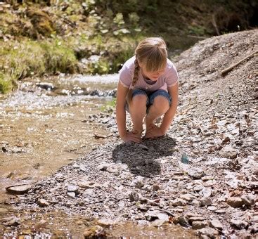 Free Images : nature, rock, walking, person, girl, river, vacation, leg, child, human, material ...