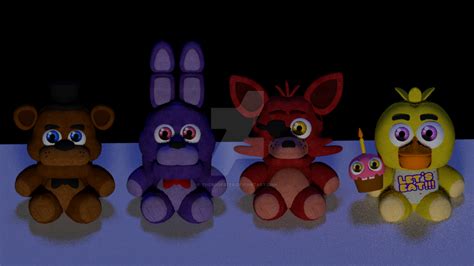 Fnaf 1 Plushies by TheBoofster on DeviantArt