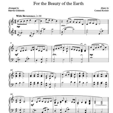 For The Beauty Of The Earth Digital Download – Marvin Goldstein