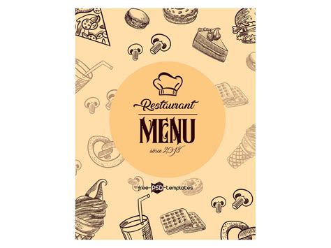 Free Restaurant Menu Template (PSD)