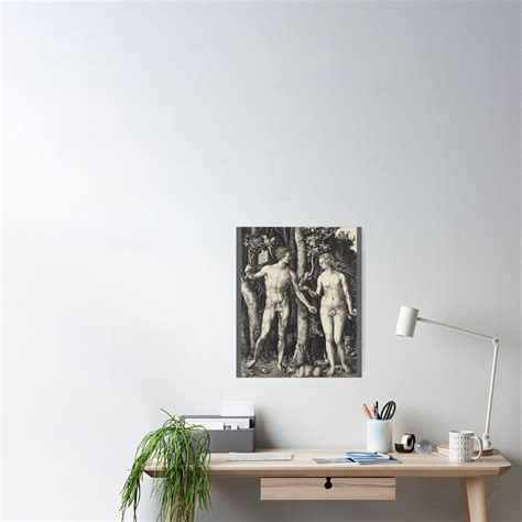 "Albrecht Durer - The Fall Of Man Adam And Eve Classic" Poster for Sale by LidiagRinaldi | Redbubble