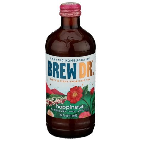 Brew Dr. Kombucha Bottle Happiness™ Probiotic Tea, 14 fl oz - Kroger