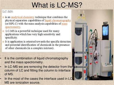 Application of mass spectrometry