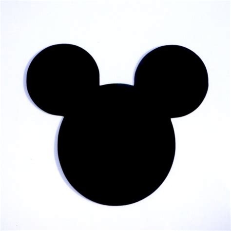 4 Mickey Mouse Head Ears Die Cut Disney's Mickey