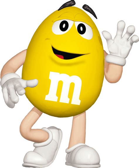 M&m Characters Yellow Clipart - Full Size Clipart (#1090315) - PinClipart