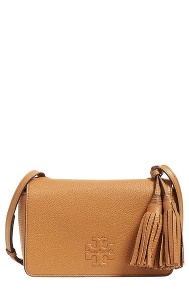 Tory Burch Thea Mini Leather Cross-Body Bag in Brown - Lyst