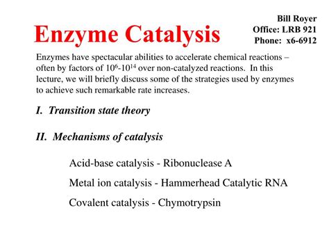 PPT - Enzyme Catalysis PowerPoint Presentation, free download - ID:226444