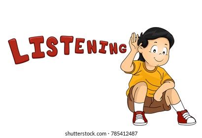 Kid listen cartoon Images, Stock Photos & Vectors | Shutterstock