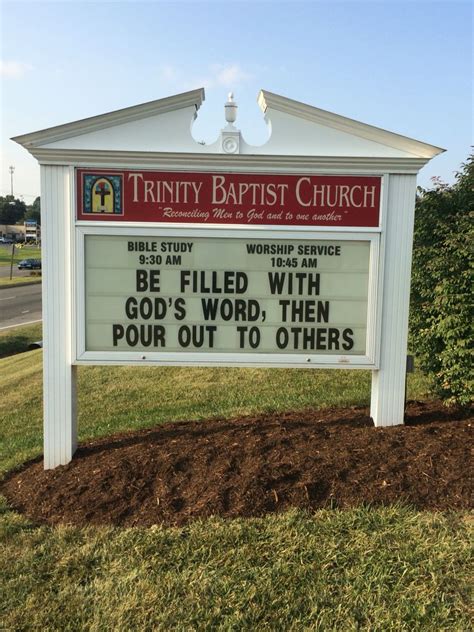 Trinity Baptist Church Christiansburg, Va Church sign / marquee ...