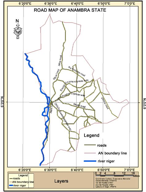 Road map of Anambra state. | Download Scientific Diagram