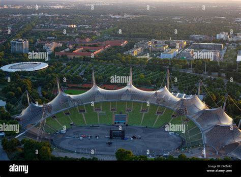 Olympic stadium olympiastadion munich munich hi-res stock photography ...