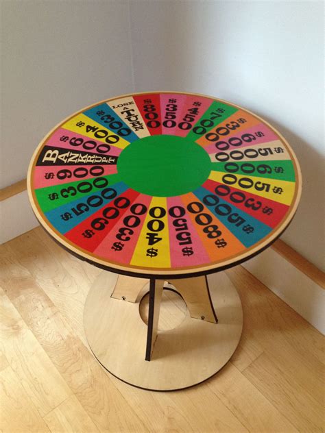 wheel of fortune table | Spacetime Printing Res Life Door Decs, Work Event Ideas, Wheel Of ...