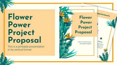 Flower Power Project Proposal | Google Slides & PPT theme