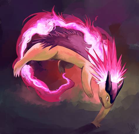 Typhlosion used Flame Wheel! by DrManiacal.deviantart.com on @DeviantArt | Fire type pokémon ...