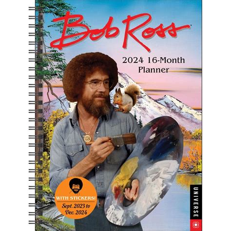 Bob Ross 2024 Planner One of the best-selling products in the fall of ...