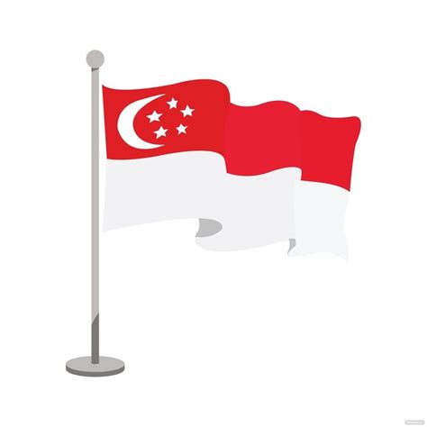 Singapore Flag Waving Vector in Illustrator, SVG, PNG, EPS, JPG - Download | Template.net