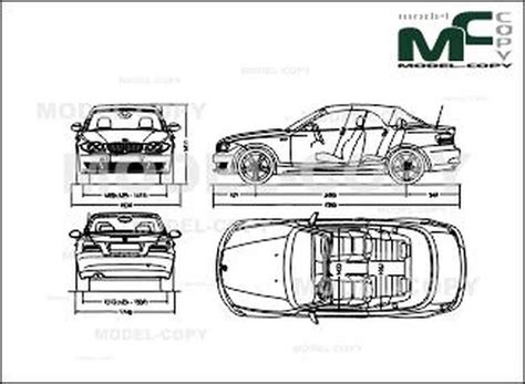 BMW 1 Series E87 Cabrio (2008) - drawing - Model COPY Bmw 1 Series ...