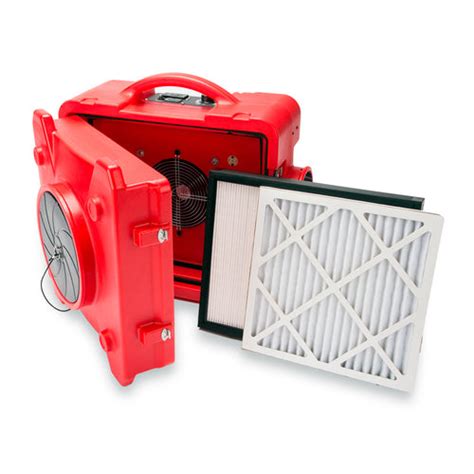 BlueDri AirShield 550 ⅓ HP 3 Stage HEPA Air Purifier Scrubber: red – Lasko